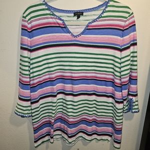 Talbots sz. Large multi color tshirt